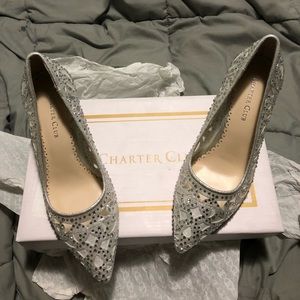 Charter Club Womens Niia Fabric Pointed Toe Classi